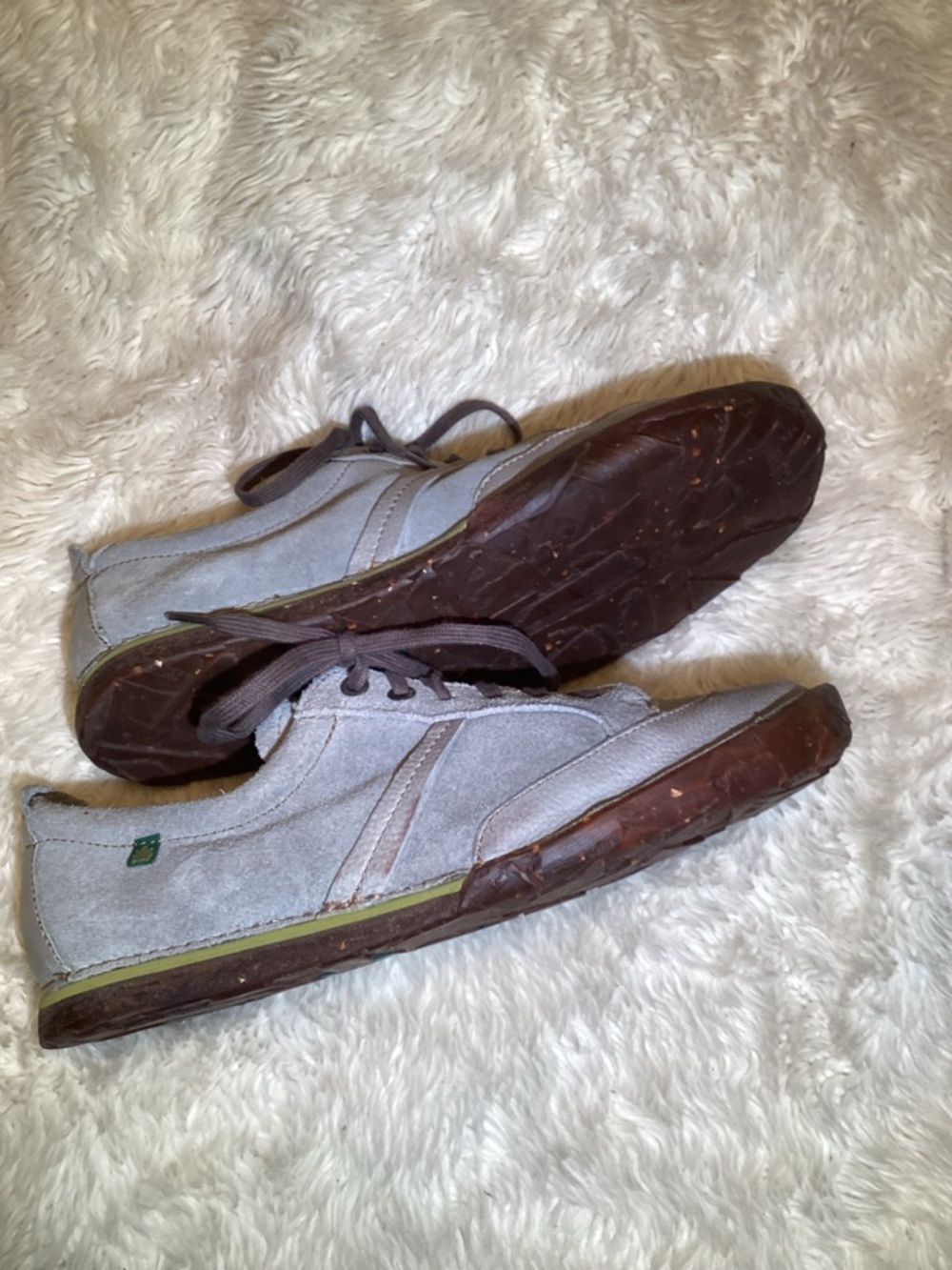 El Naturalista Men’s Gray Suede Lace-Up shoes size 10.5 - Picture 5 of 6